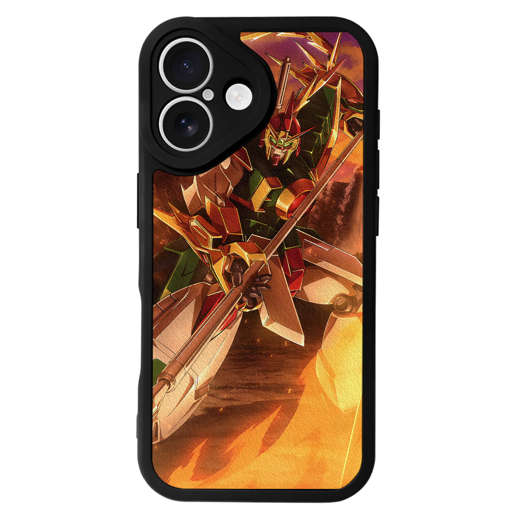 （画像用） 機動戦士ガンダム Mobile Suit Gundam 【iPhone 16シリーズ対応】シリコンスマホケース（レザー調） 材質：シリコン